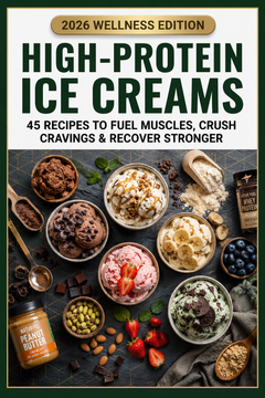 "Healthy Ice Cream Recipe Bundle: 500+ Guilt-Free Frozen Desserts: book cover 1
