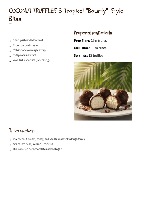Sample recipe page