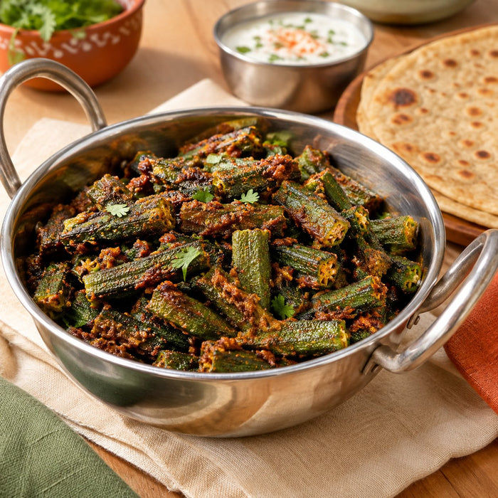 Bhindi masala (okra stir-fry)