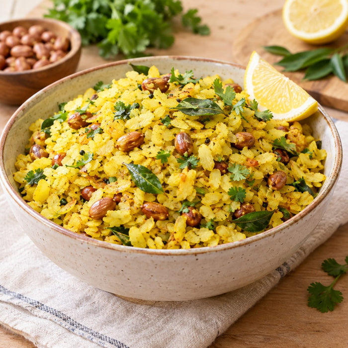 Pearl millet lemon poha