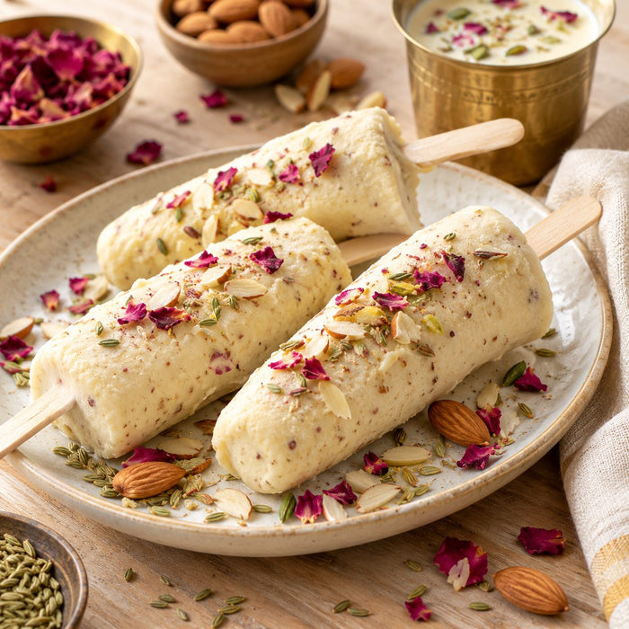 Makhana thandai kulfi pop