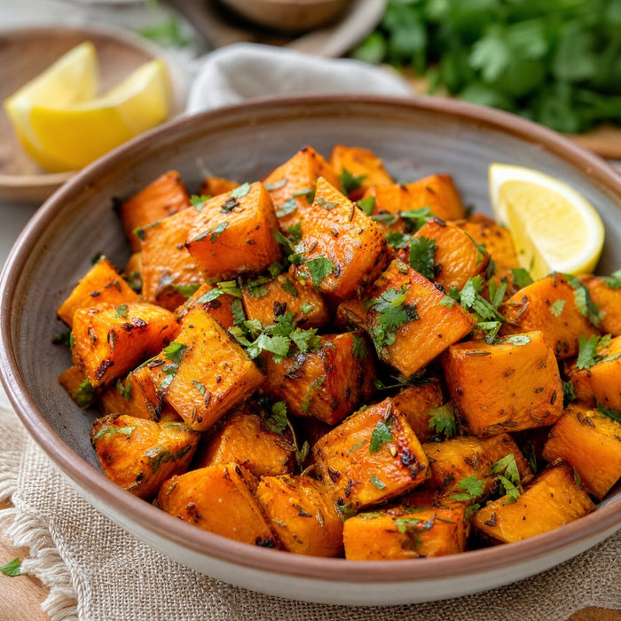 Warm sweet potato bowl