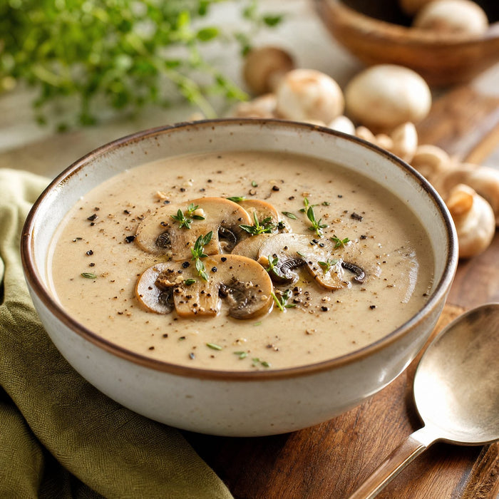 Mushroom thyme soup