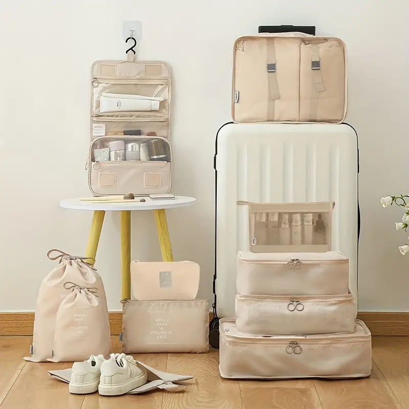 7 PCS Travel Luggage Organizers Bag | For All Kinds Of Clothes & Accessories (Multi-Color)