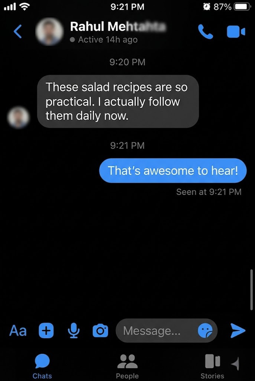 Customer screenshot