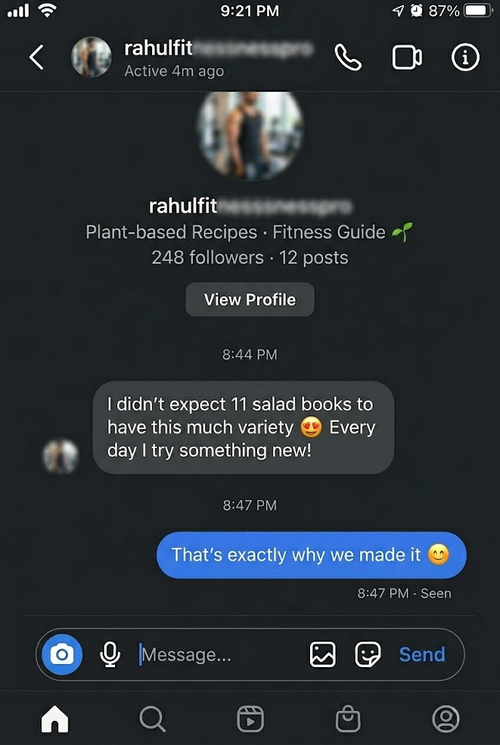 Customer screenshot