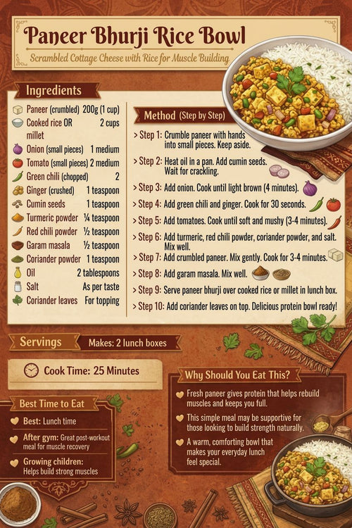 Paneer Bhurji Rice Bowl