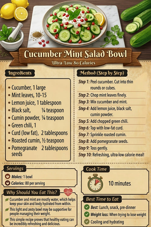 Cucumber Mint Salad Bowl