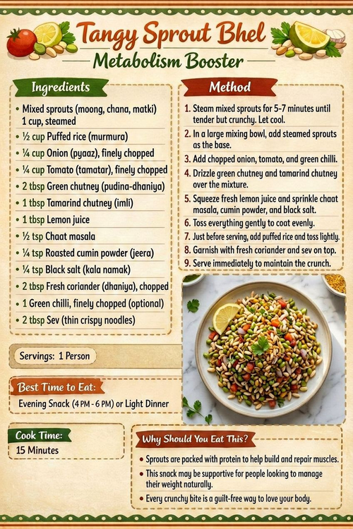 Tangy Sprout Bhel