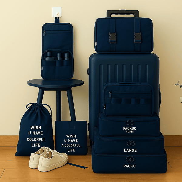 7 PCS Travel Luggage Packing cube | For All Kinds Of Clothes & Accessories (Multi-Color)