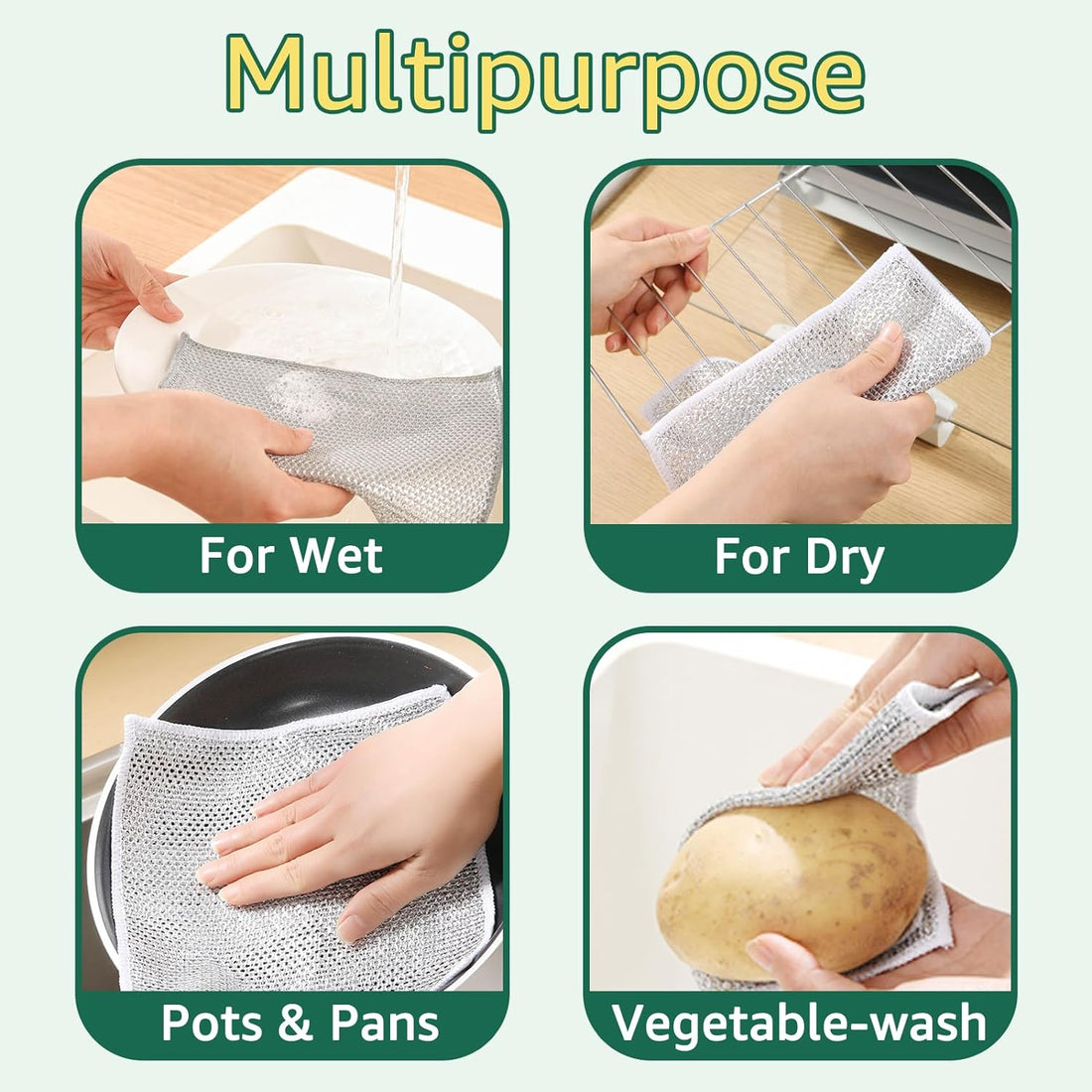 Multifunctional Non-Scratch Wire Dish Cloth