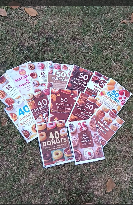 14 in 1 Books Cake making  Recipe Mastery Bundle