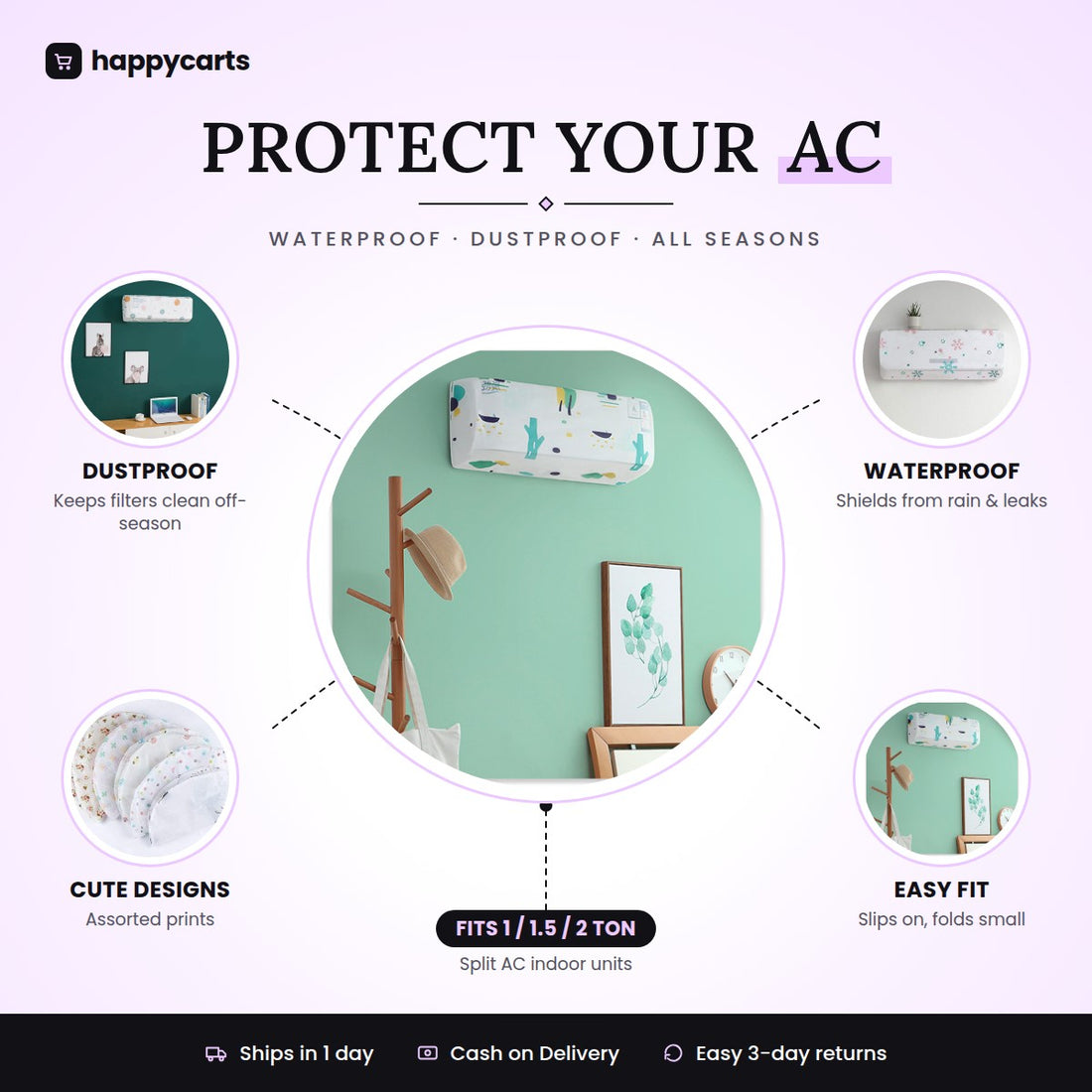 Air Conditioner Cover Waterproof and Dustproof