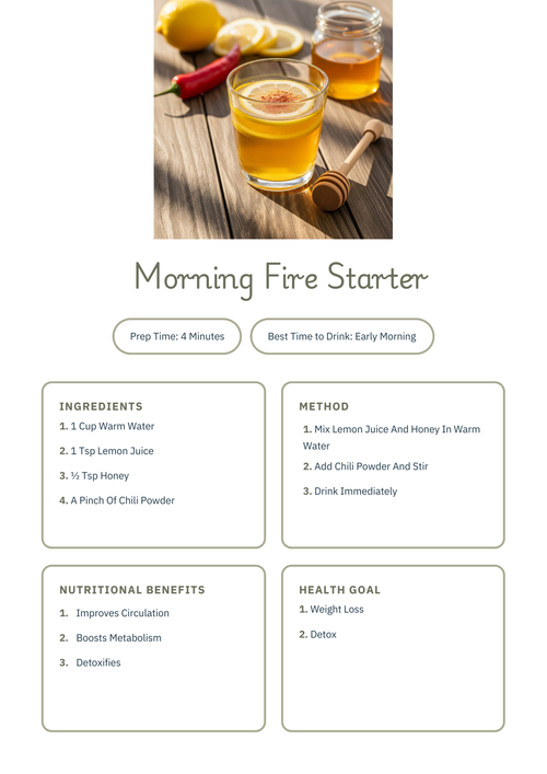 Morning Fire Starter
