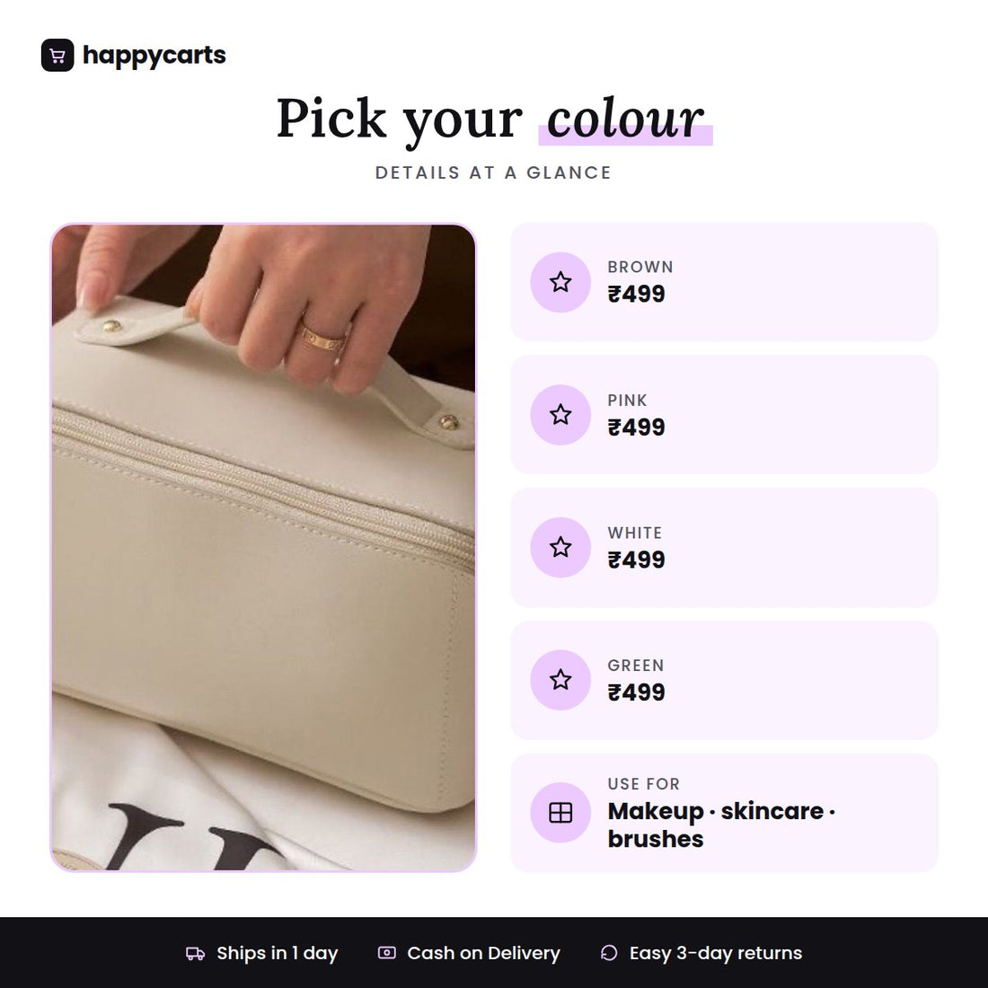 SMART UPDATED TRAVEL COSMETIC BAG