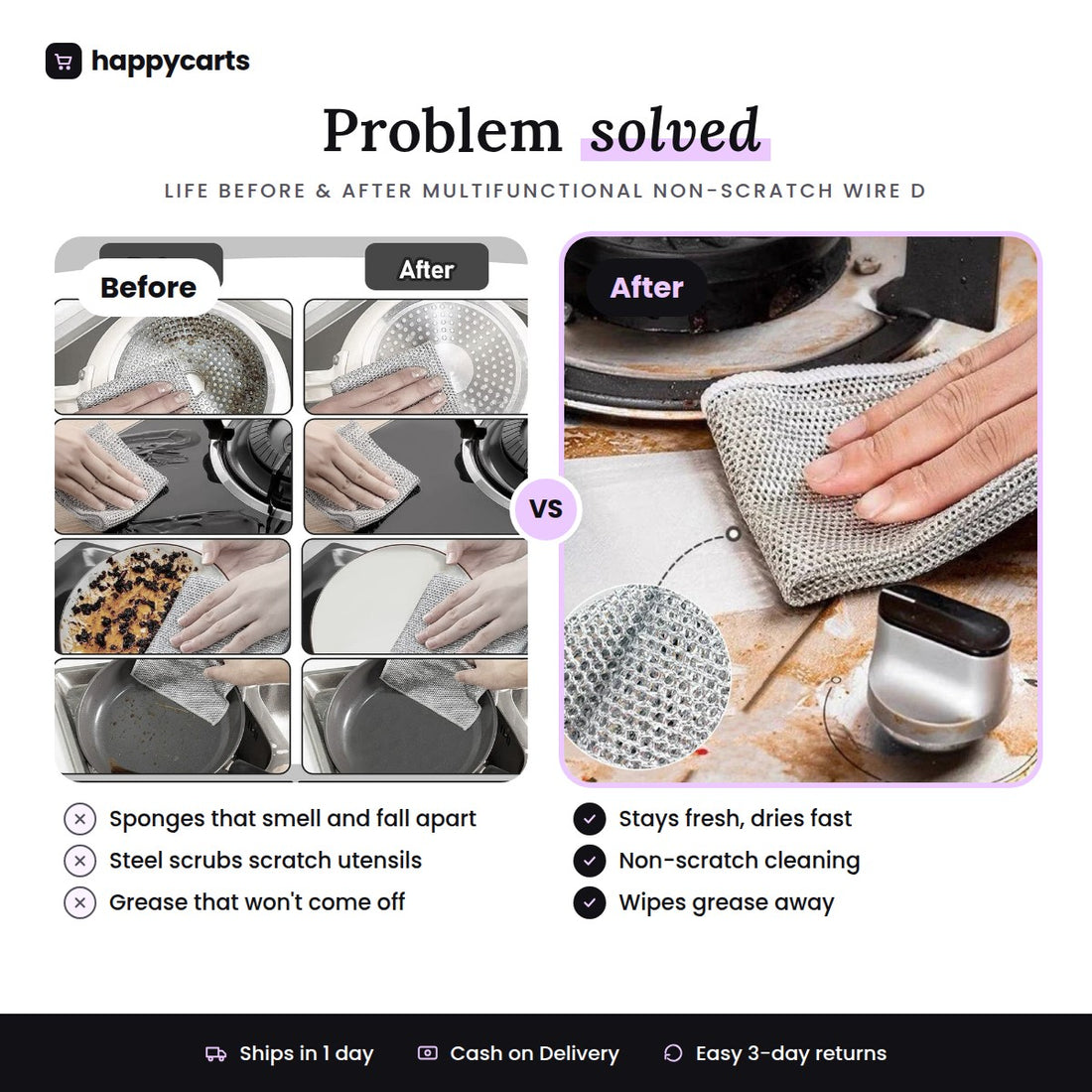 Multifunctional Non-Scratch Wire Dish Cloth
