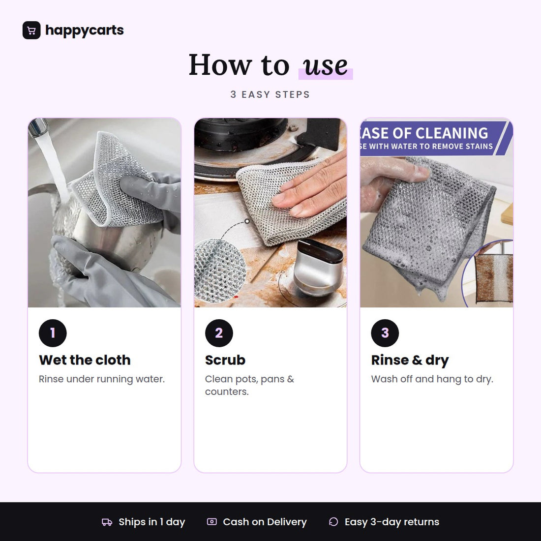 Multifunctional Non-Scratch Wire Dish Cloth