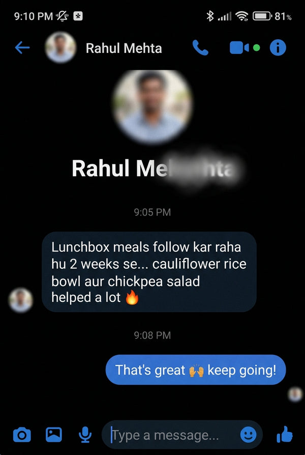 Customer recipe screenshot