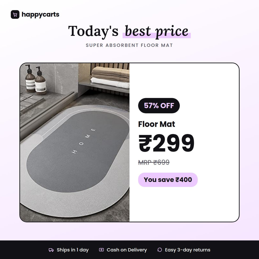 Super Absorbent Floor Mat