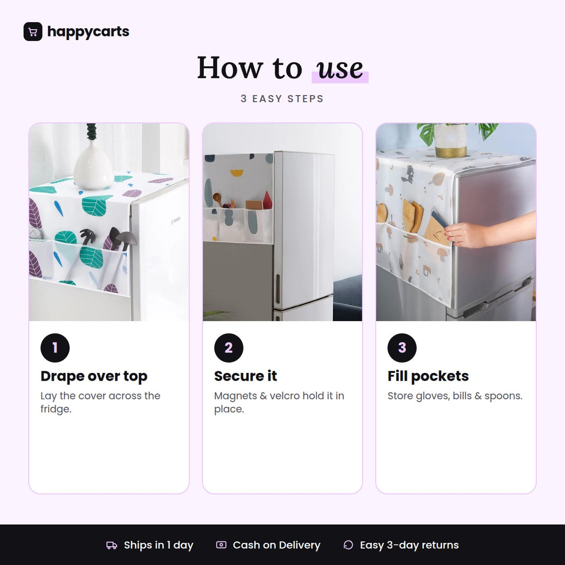 WaterProof and DustProof Refrigerator Cover