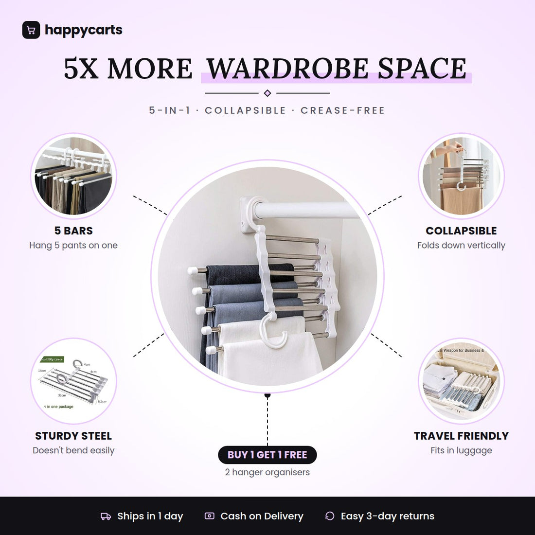 Multipurpose Hanger Organizer (Buy 1 Get 1 Free)
