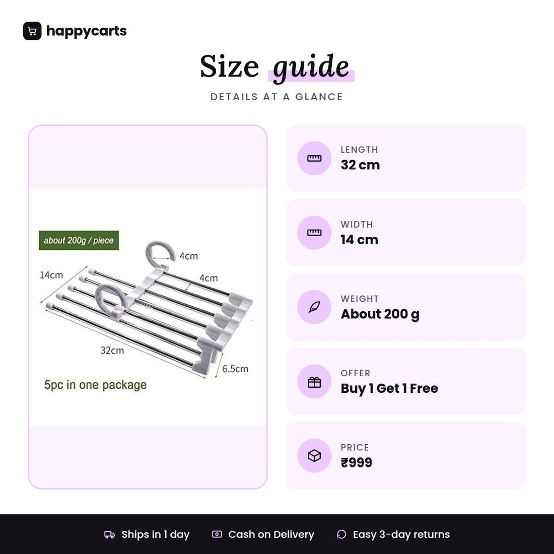 Multipurpose Hanger Organizer (Buy 1 Get 1 Free)