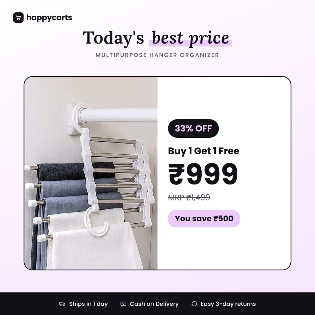 Multipurpose Hanger Organizer (Buy 1 Get 1 Free)