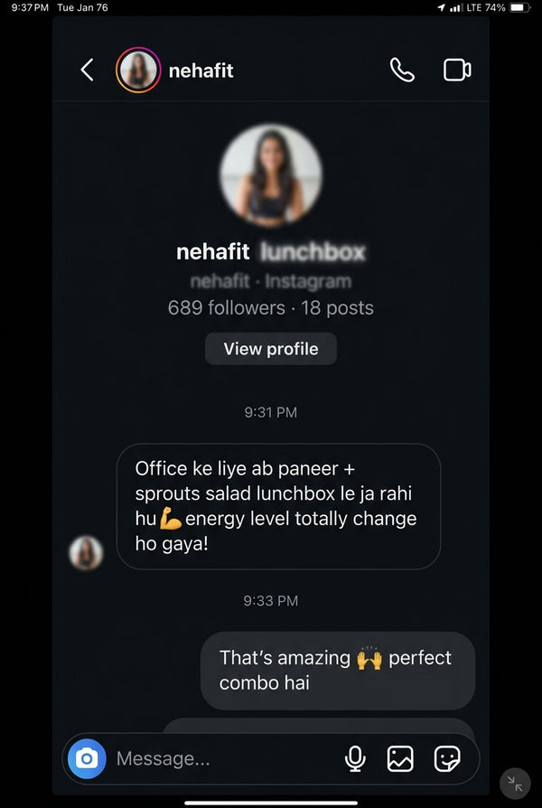 Customer recipe screenshot