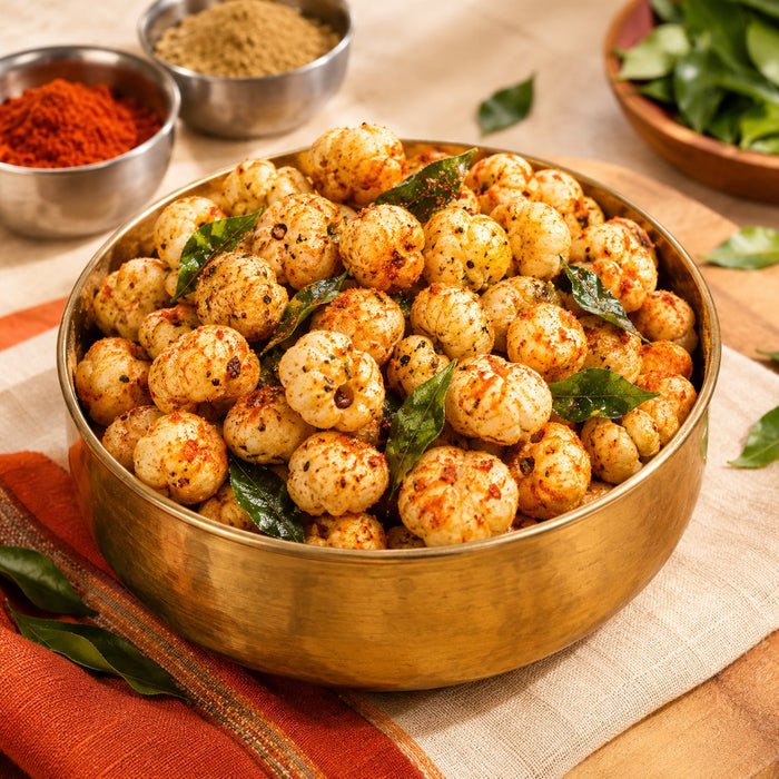 Chaat masala fox nuts (makhana)