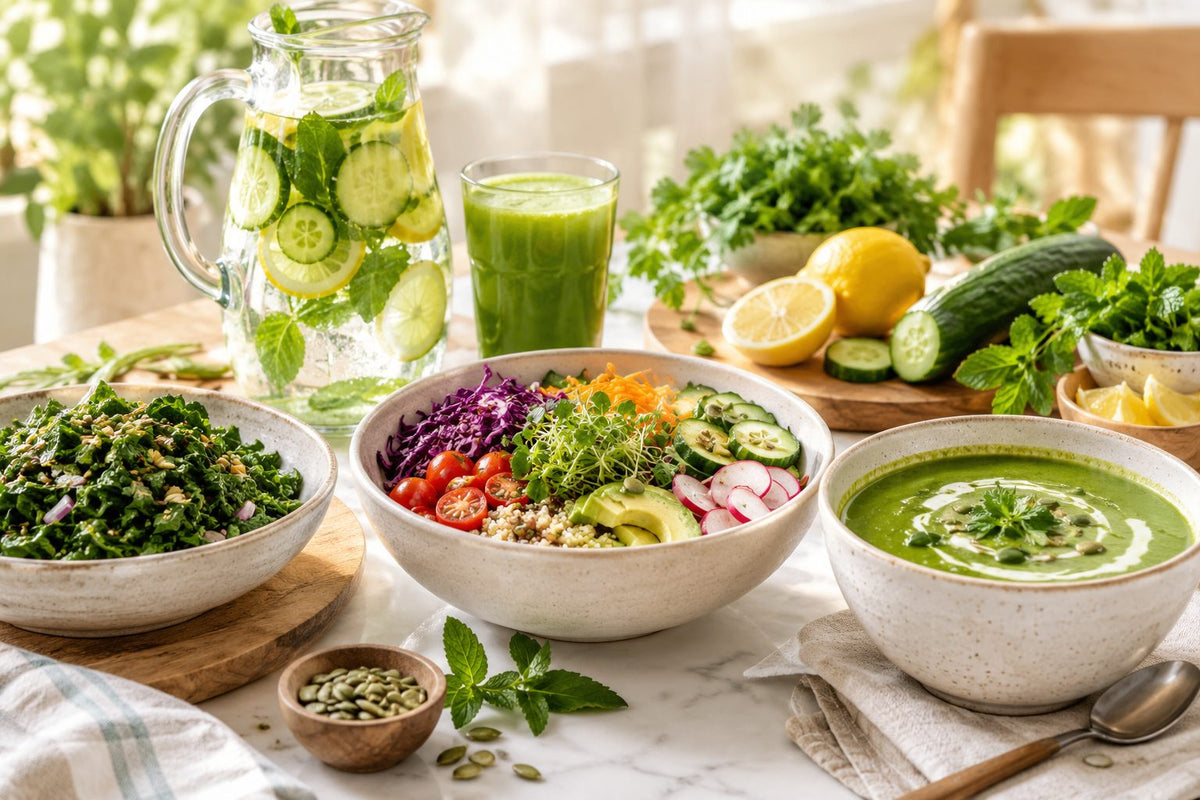 A bright, fresh clean-eating spread
