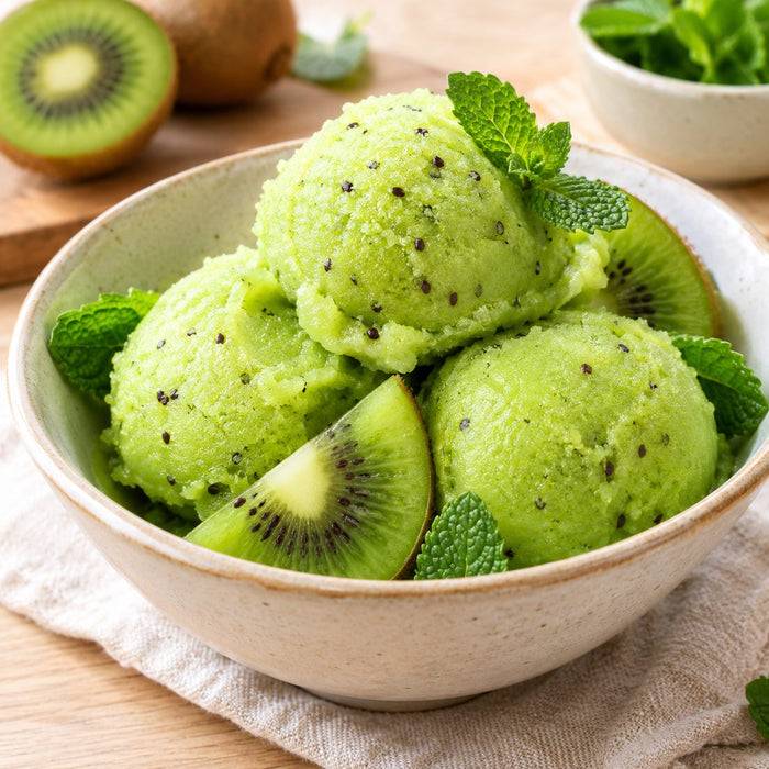 Kiwi mint sorbet