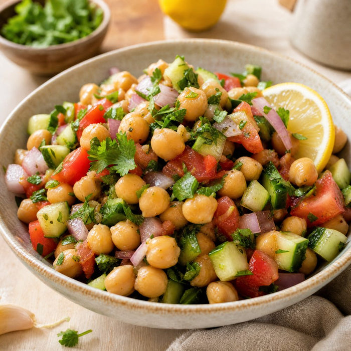 Chickpea salad bowl