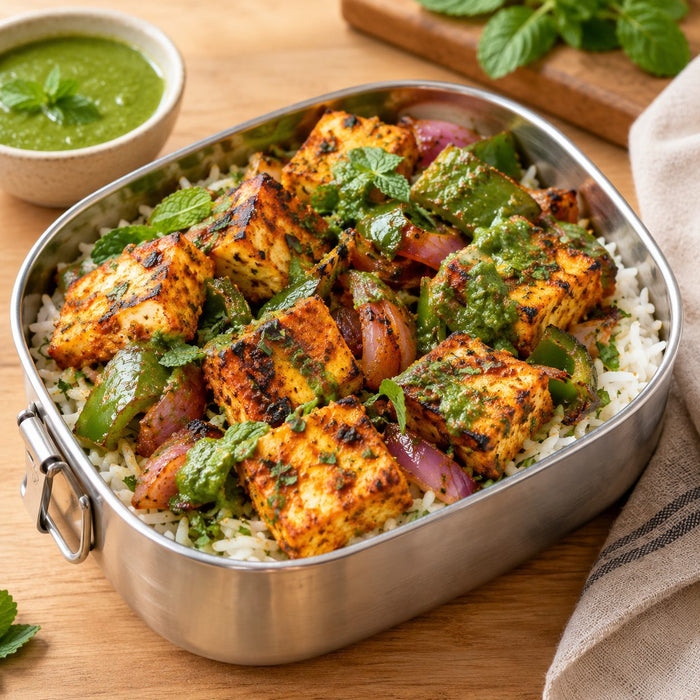 Paneer tikka rice bowl