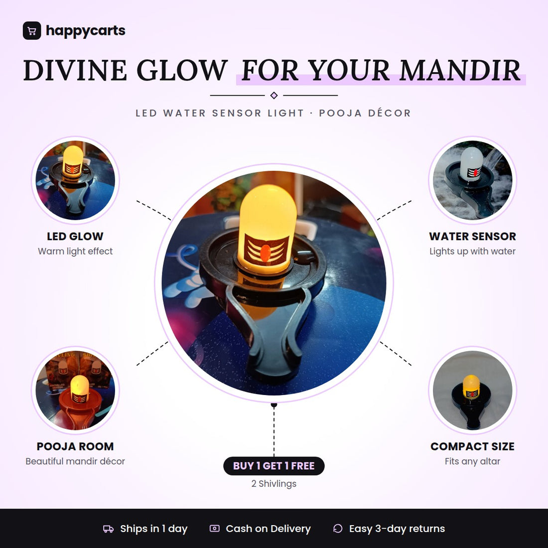 Water Light sensor Shivling