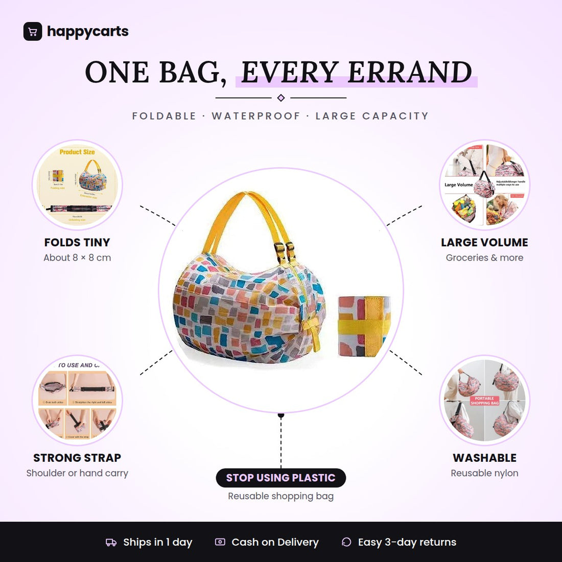 Snap n shop bag