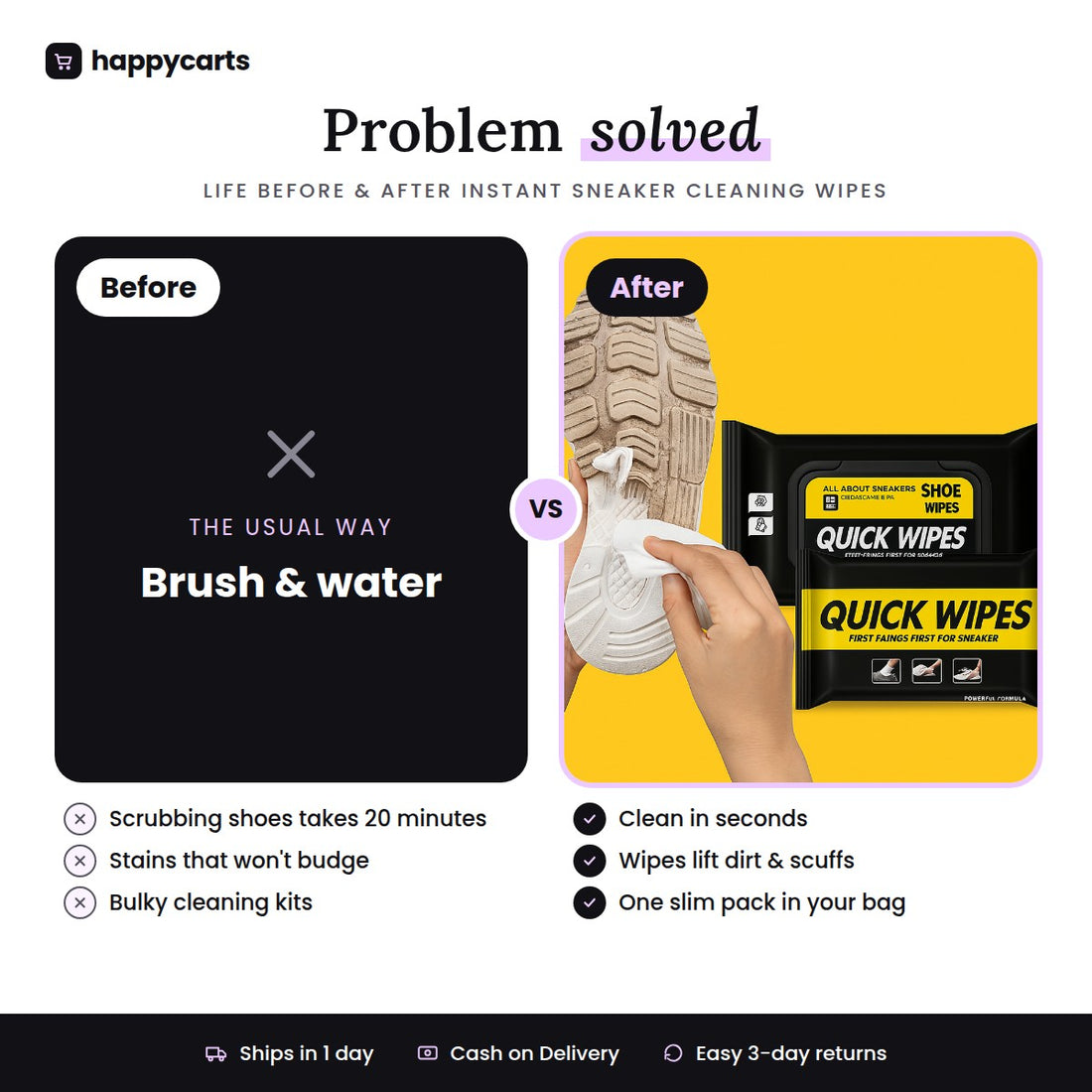 Instant Sneaker Cleaning Wipes