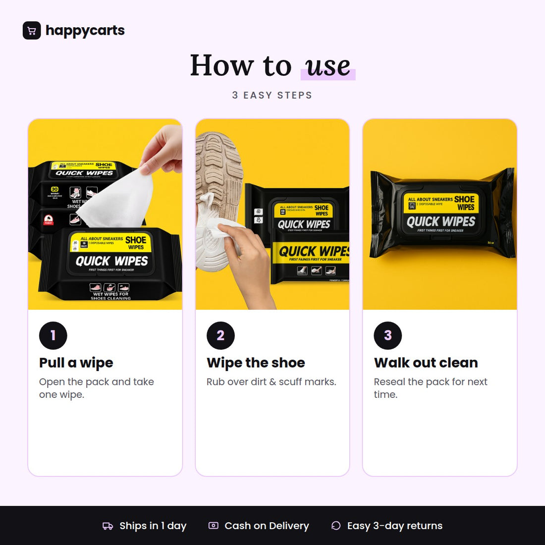 Instant Sneaker Cleaning Wipes