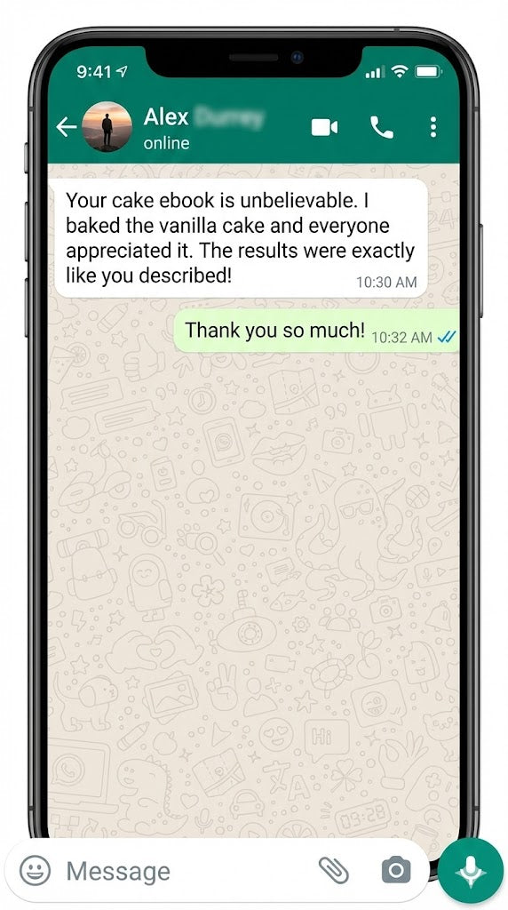 Customer recipe screenshot
