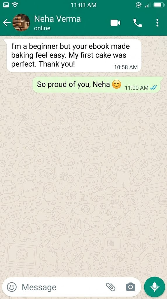 Customer recipe screenshot