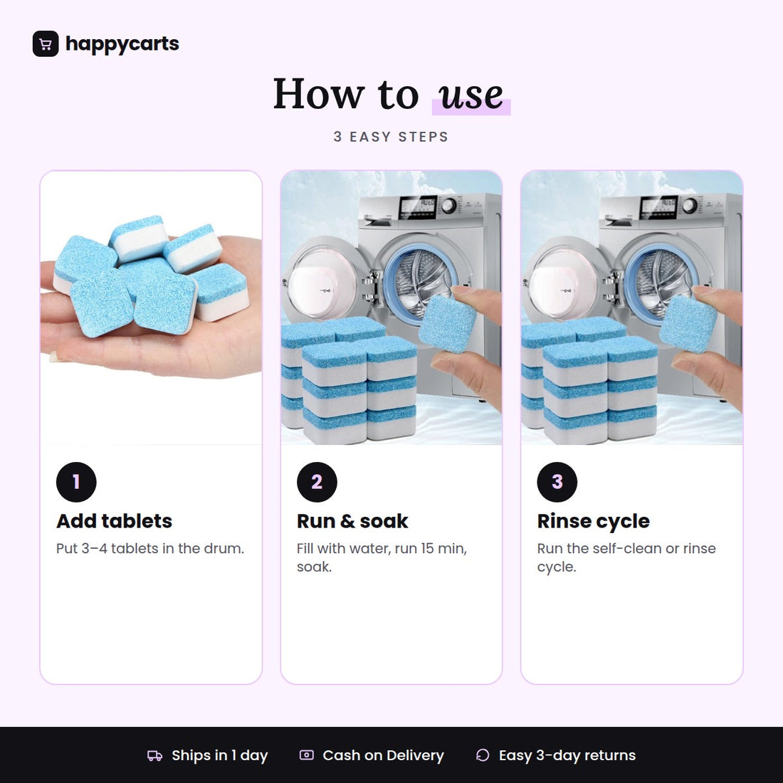 Washing Machine Deep Cleaning Tablet