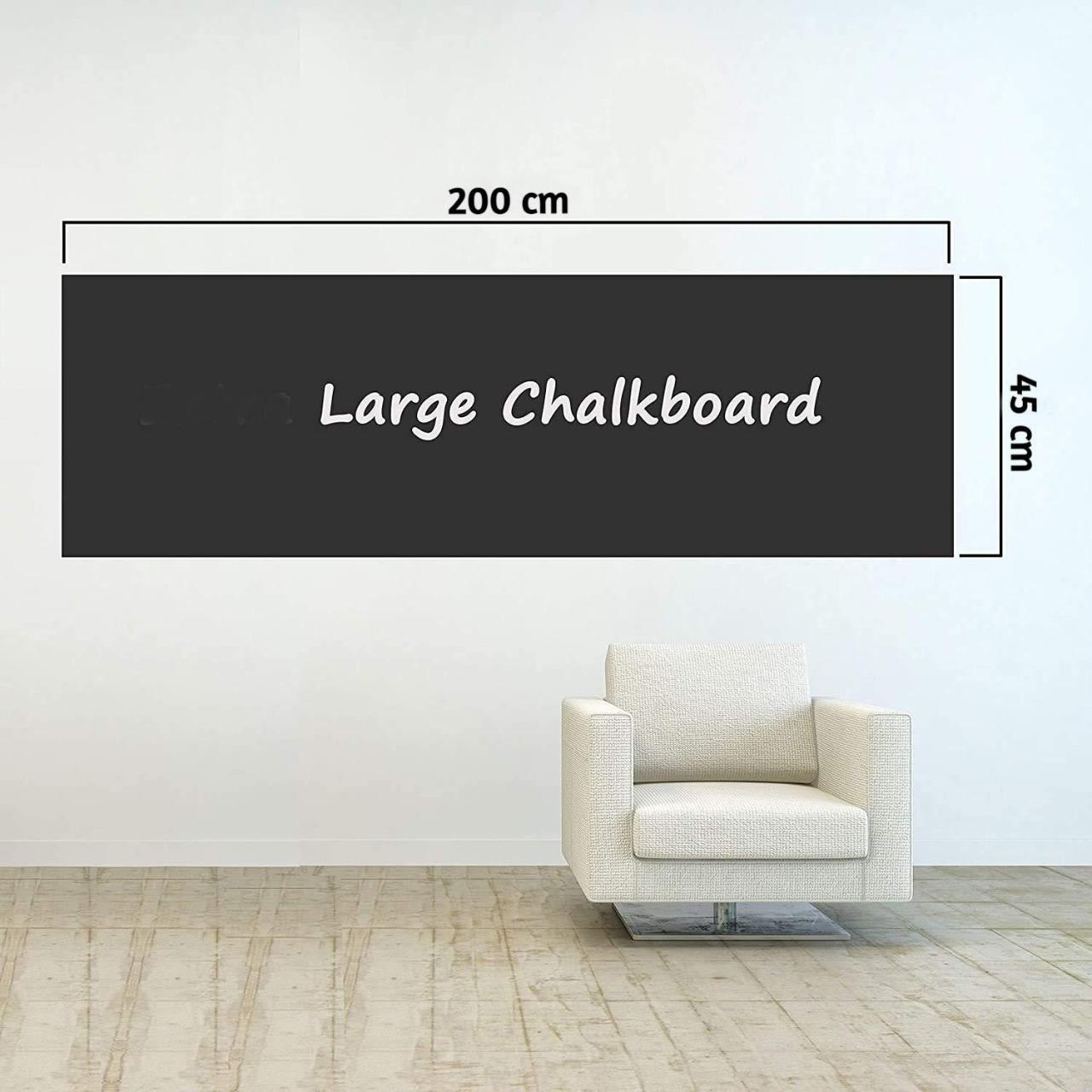 Self - Adhesive School-Board Wall Sticker Roll | Waterproof | FREE Chalks