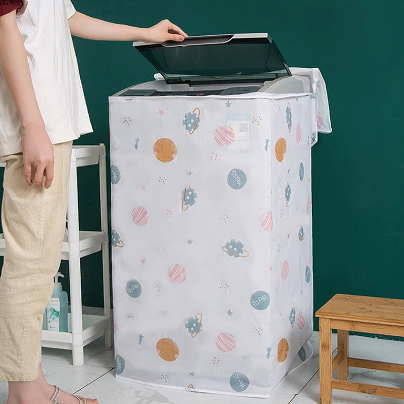 DustProof And WaterProof Washing Machine Cover  (Multicolour Design)