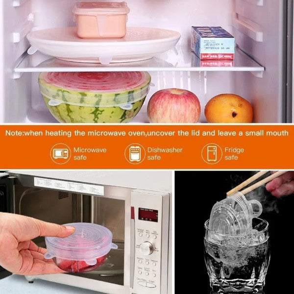 Multipurpose Silicone Lid - Reusable & Microwave Safe