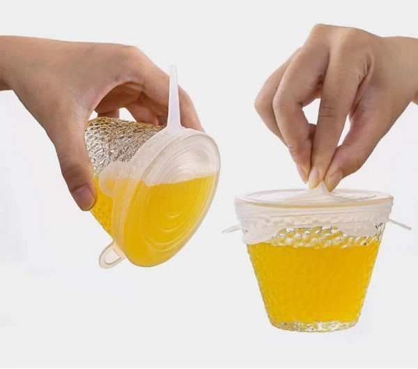 Multipurpose Silicone Lid - Reusable & Microwave Safe